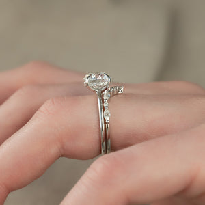 The Sarah Set With A 2 Carat Round Lab Diamond
