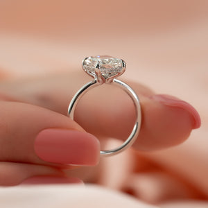 The Sarah Set With A 3 Carat Radiant Lab Diamond