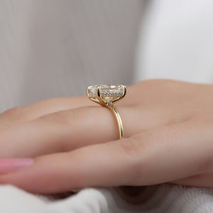 The Sarah Set With A 2 Carat Radiant Lab Diamond