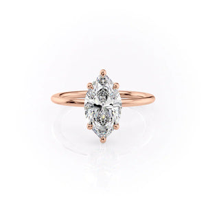 The Sarah Set With A 1.5 Carat Marquise Moissanite