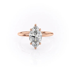 The Sarah Set With A Marquise Moissanite