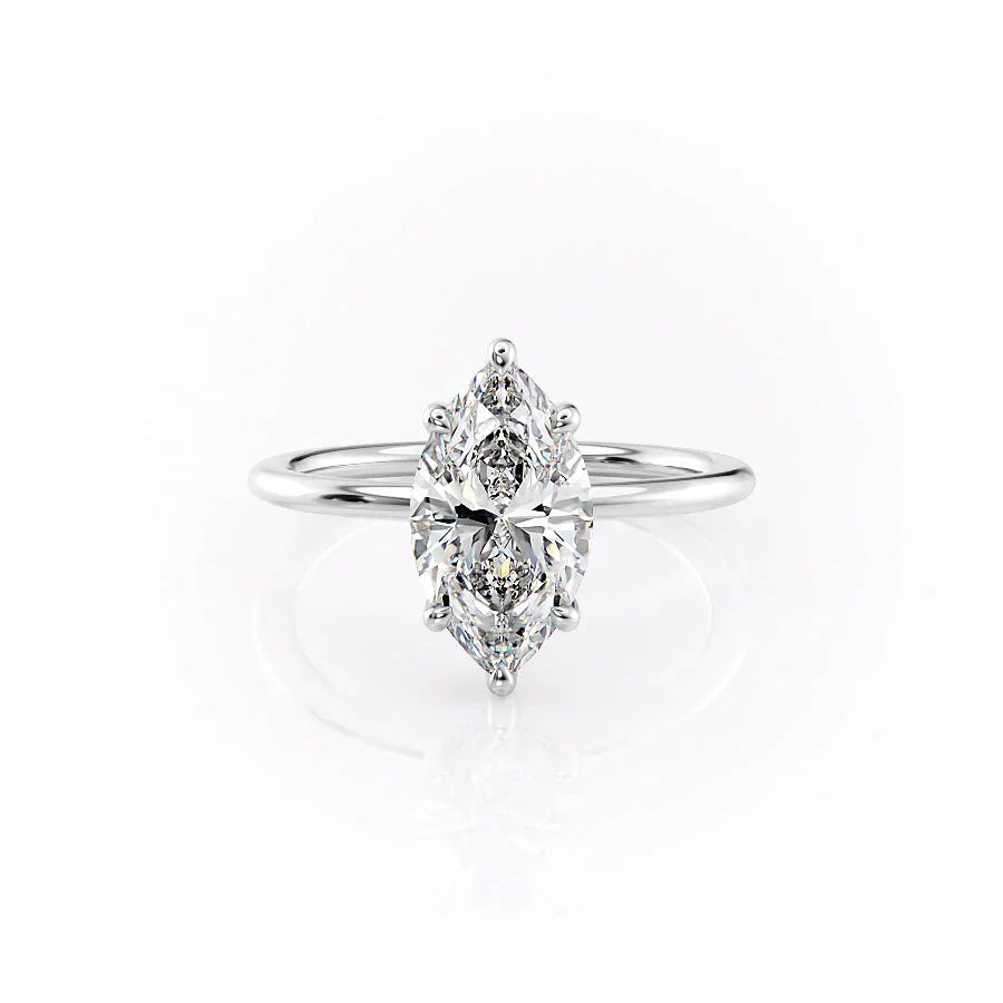 The Sarah Set With A Marquise Moissanite