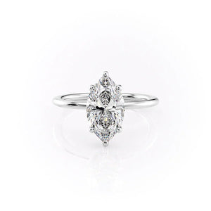 The Sarah Set With A Marquise Moissanite