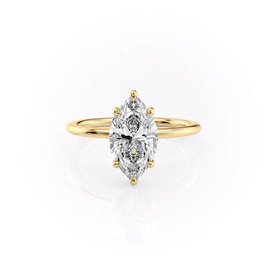 The Sarah Set With A Marquise Moissanite