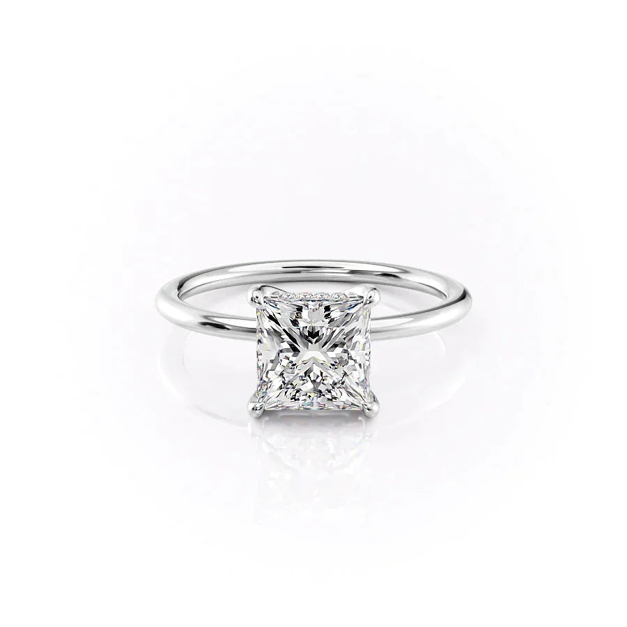 The Sarah Set With A Princess Moissanite