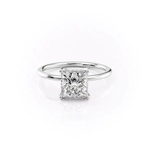 The Sarah Set With A Princess Moissanite