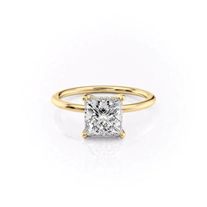The Sarah Set With A Princess Moissanite
