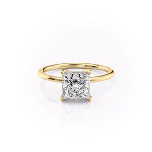 The Sarah Set With A 1.5 Carat Princess Moissanite