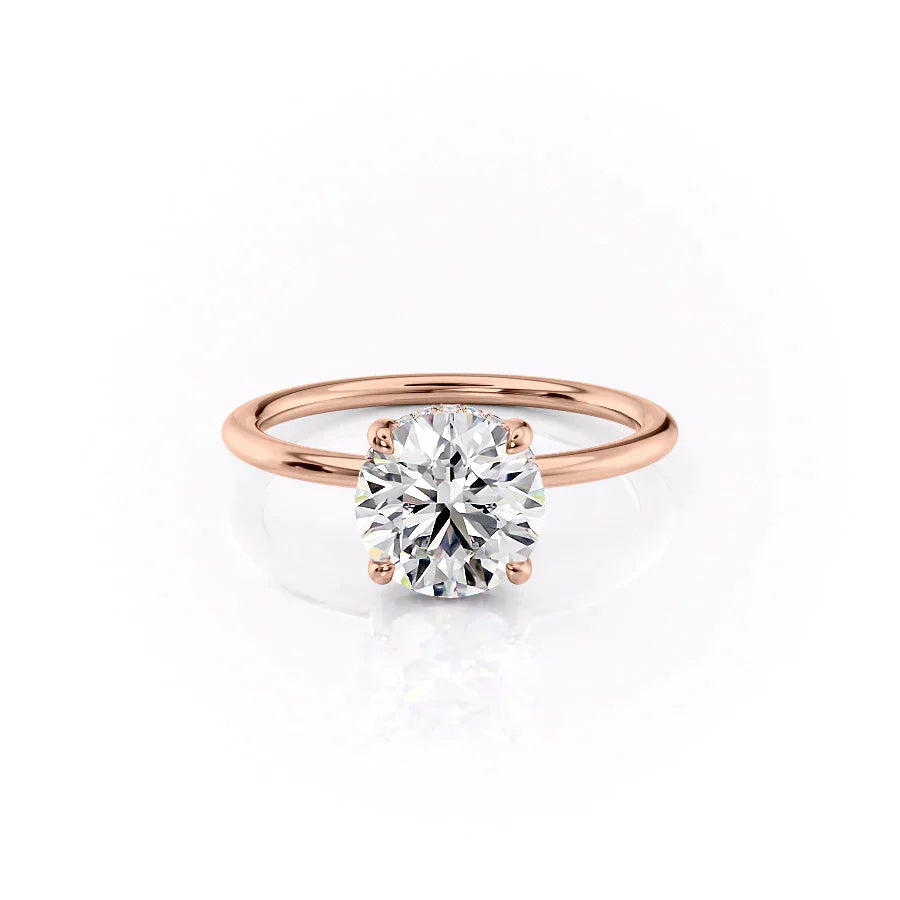 The Sarah Set With A 2.5 Carat Round Moissanite