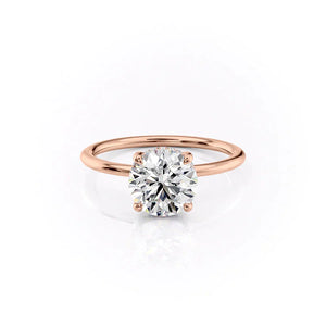 The Sarah Set With A 2.5 Carat Round Lab Diamond