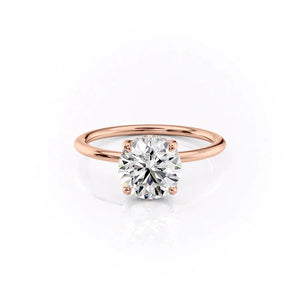The Sarah Set With A Round Moissanite