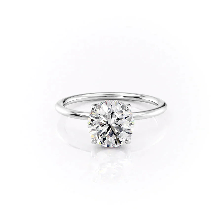 The Sarah Set With A 3 Carat Round Lab Diamond