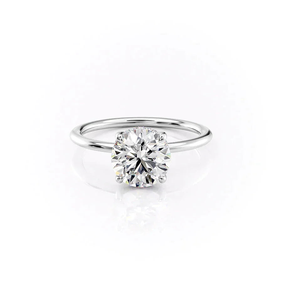 The Sarah Set With A Round Moissanite