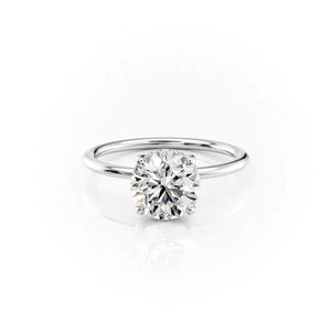 The Sarah Set With A Round Moissanite
