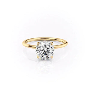 The Sarah Set With A Round Moissanite