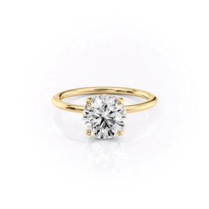 The Sarah Set With A 1.5 Carat Round Moissanite