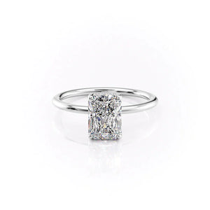 The Sarah Set With A 2.5 Carat Radiant Moissanite