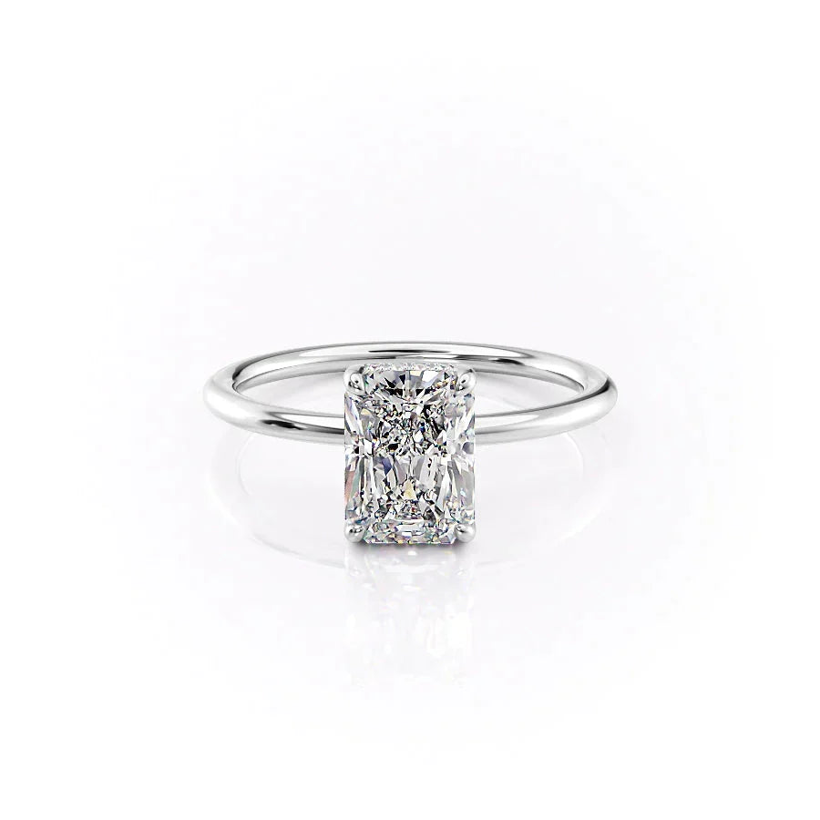 The Sarah Set With A Radiant Moissanite