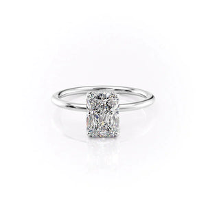 The Sarah Set With A Radiant Moissanite