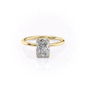 The Sarah Set With A Radiant Moissanite