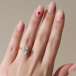 The Lily Set With A 2 Carat Oval Lab Diamond