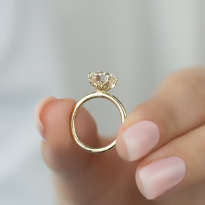 The Lily Set With A 2 Carat Round Lab Diamond