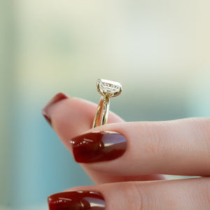 The Lily Set With A 2 Carat Radiant Lab Diamond
