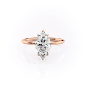 The Lily Set With A Marquise Moissanite