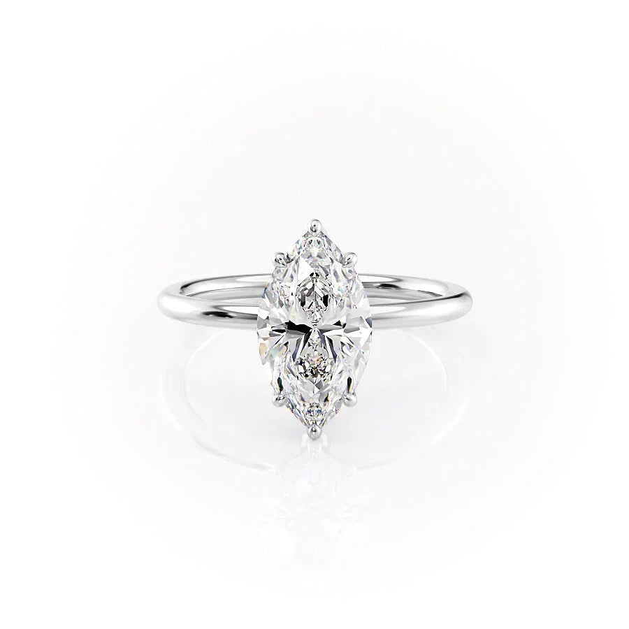 The Lily Set With A Marquise Moissanite