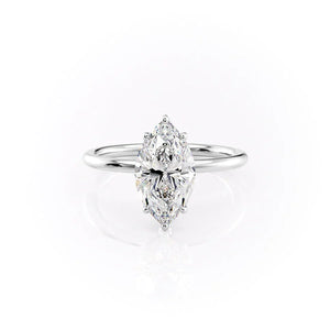 The Lily Set With A Marquise Moissanite