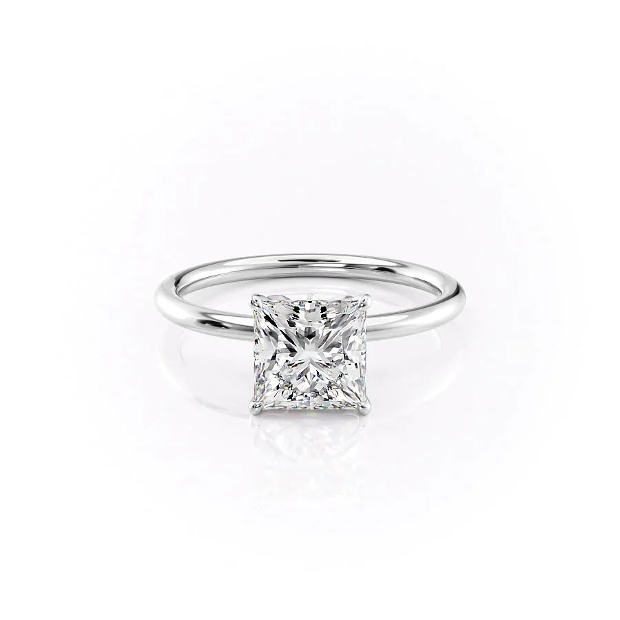 The Lily Set With A Princess Moissanite