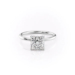 The Lily Set With A Princess Moissanite
