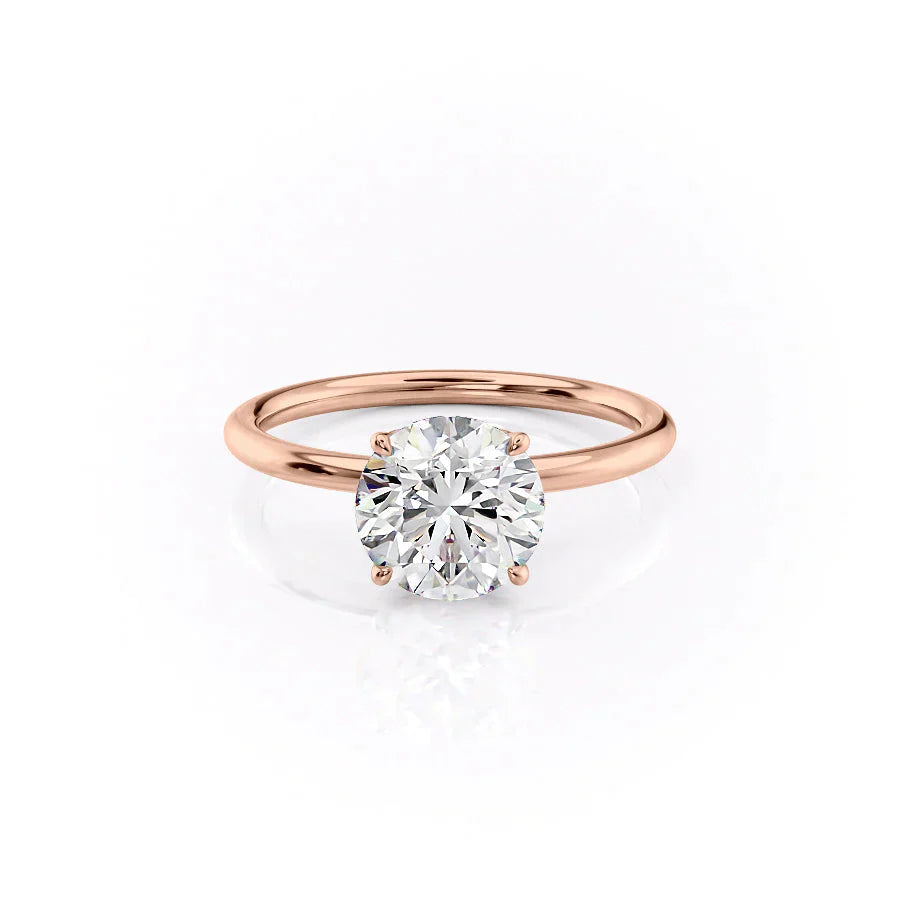 The Lily Set With A 1 Carat Round Lab Diamond