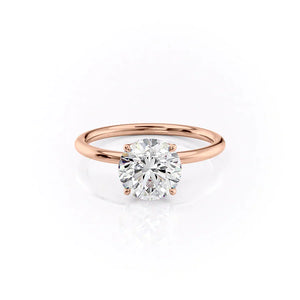 The Lily Set With A 1 Carat Round Lab Diamond