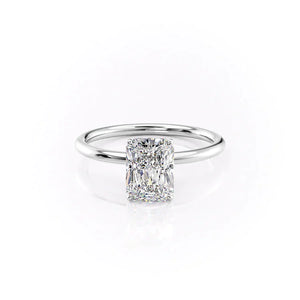 The Lily Set With A 1 Carat Radiant Lab Diamond