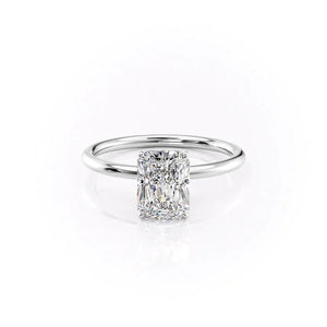 The Lily Set With A Radiant Moissanite