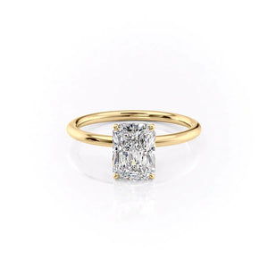The Lily Set With A 1 Carat Radiant Lab Diamond