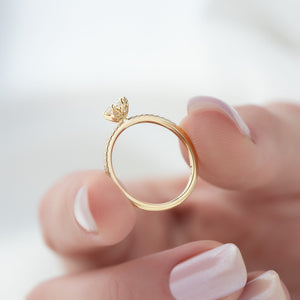 The Pave Lily Set With A 2 Carat Marquise Lab Diamond