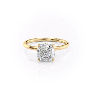 The Luna Set With A Cushion Moissanite
