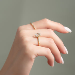 The Luna Set With A 2 Carat Oval Lab Diamond