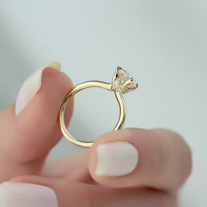 The Luna Set With A 2 Carat Round Lab Diamond