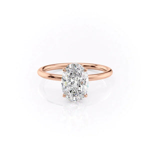 The Luna Set With A Oval Moissanite