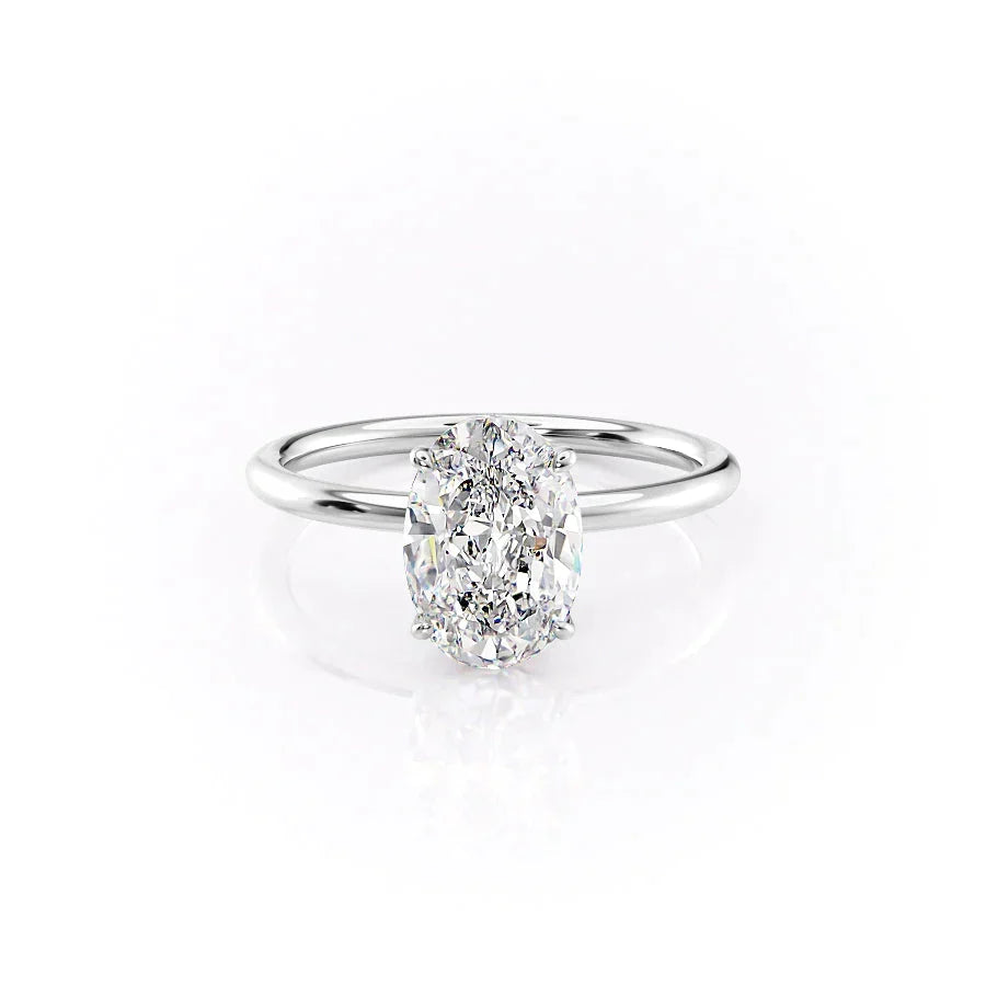 The Luna Set With A Oval Moissanite