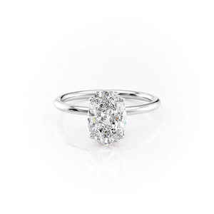 The Luna Set With A Oval Moissanite