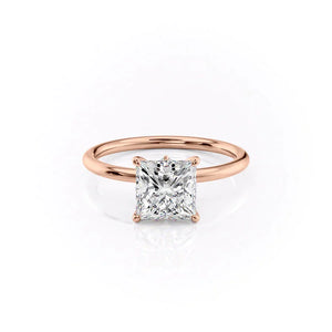 The Luna Set With A Princess Moissanite