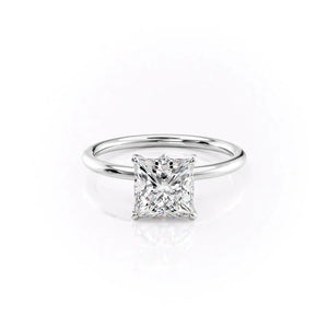 The Luna Set With A Princess Moissanite