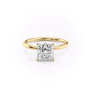 The Luna Set With A Princess Moissanite