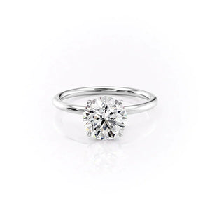 The Luna Set With A Round Moissanite