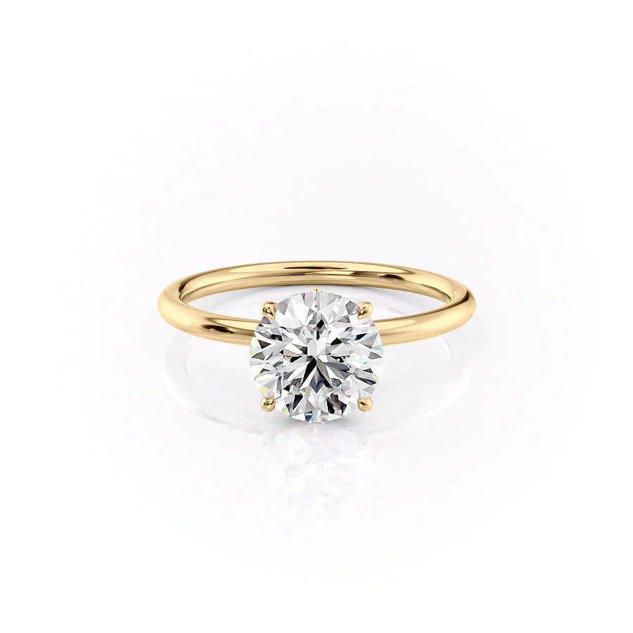 The Luna Set With A 1 Carat Round Lab Diamond