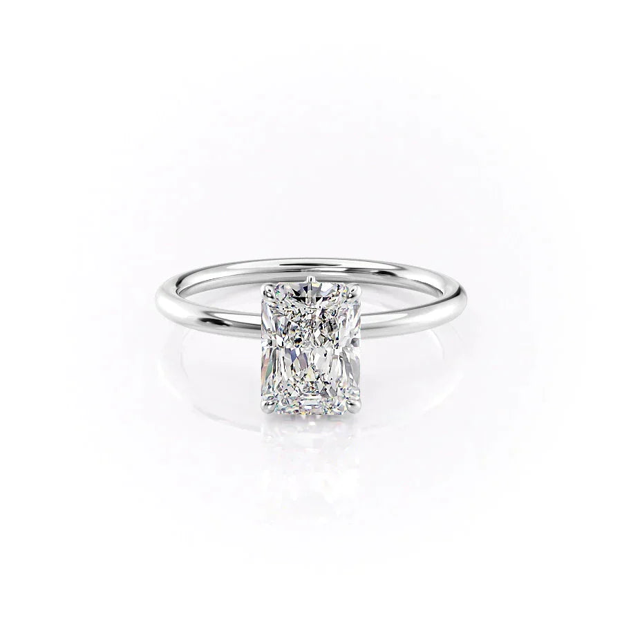 The Luna Set With A Radiant Moissanite
